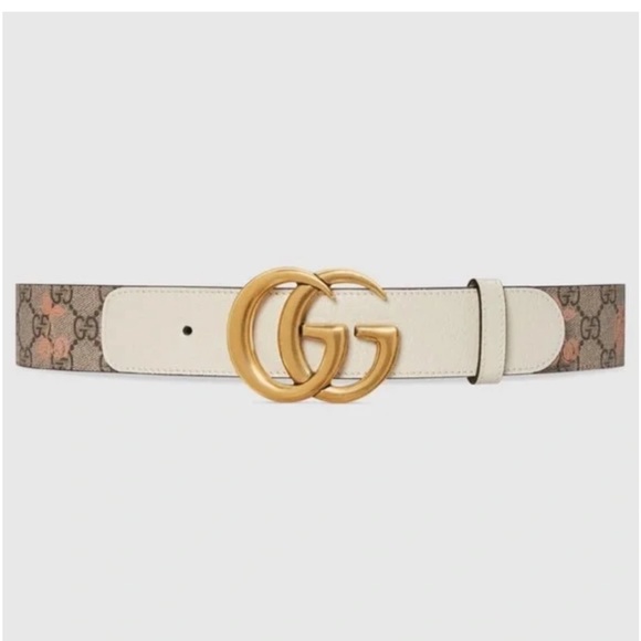Gucci Supreme Marmont ivory belt NWT - Picture 1 of 8